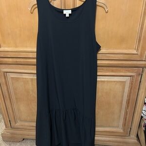 J. Jill Elegant Navy Midi Dress